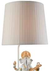 Veena Ganesha Table Lamp, Golden Luster (US)